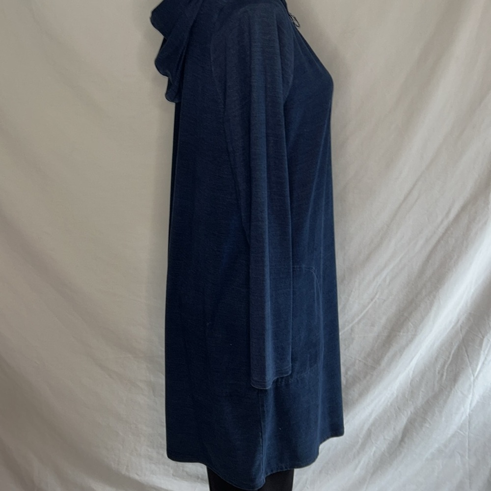 Pure Jill Indigo Long Sleeve Tunic Top